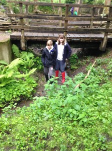 The kids as happy as pigs in ....