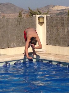 With trunks still on, but not for long!! 