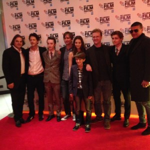 Various members of the cast, producers, writer and director. All smiling beautifully for me.