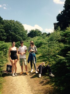 George was so exhausted he had to lie down.