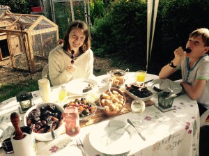 Sausages, Ribs, Chorizo's, Chicken and Shish Kebabs!! And potatoes and roast vegetables of course.