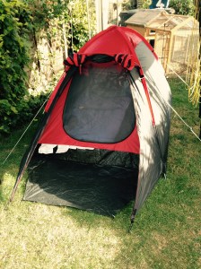 George's little home for the night.