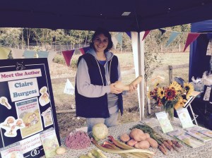 Here I am holding my favourite shaped vegetable of the year....so far!!