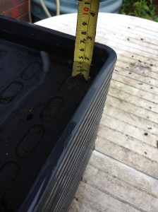 This was how much rain we had last night during our storms.