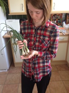 My Spring Onions. A good size even if I say so myself.